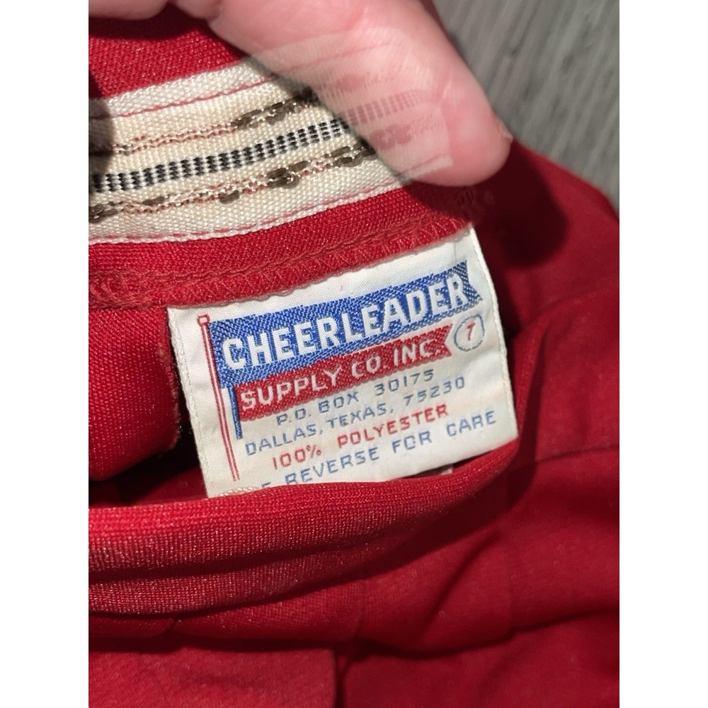 Vintage 70's Lot Cheerleading Uniform Sweater Pleated Skirt Blue Yellow Varsity‎ - Picture 15 of 16